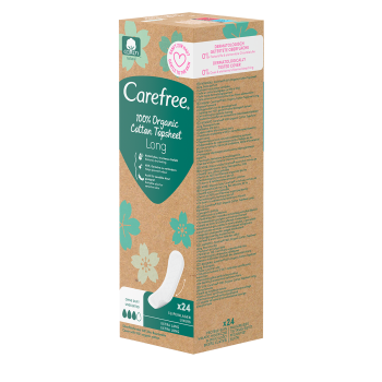 Carefree® Plus Long Organic 24 szt.