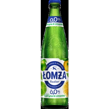 Łomża Radler Cytryna/Limonka 20% soku butelka bezzwrotna 500 ml