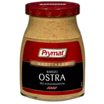 Musztarda bardzo ostra 180 g Prymat