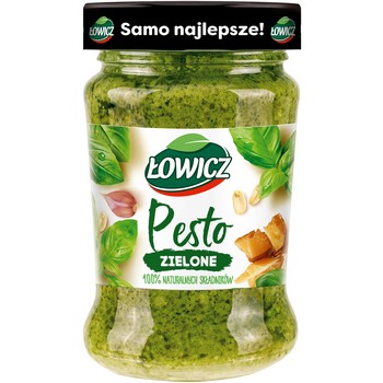 Łowicz Pesto zielone 100% naturalnych składników 180 g