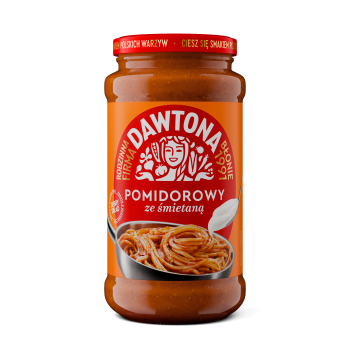 Sos pomidorowy ze śmietaną 520g Dawtona