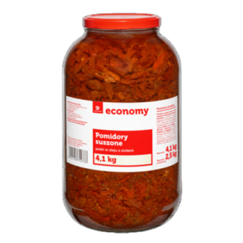 TGE Pomidory suszone paski w oleju z ziołami 4,1 kg
