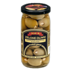MK Oliwki zielone nadziewane migdałami 350 g