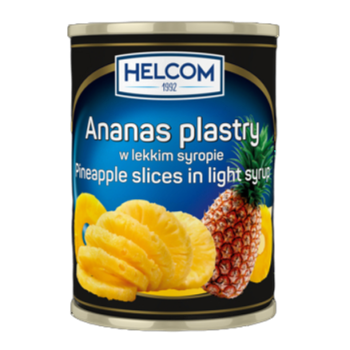 Ananas w lekkim syropie plastry 3,05 kg Helcom
