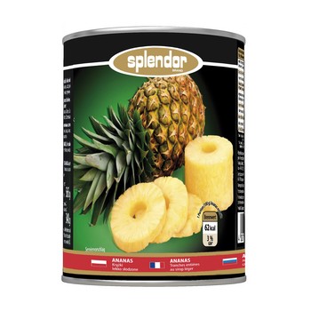 Ananas plastry SPLENDOR 565g