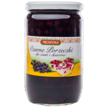 Prospona Czarne porzeczki do ciast i deserów 720g