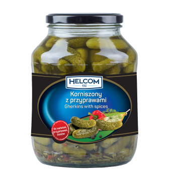 Korniszony z przyprawami 1,6 kg HELCOM