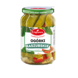 Ogórki kaszubskie 680g/380g Urbanek