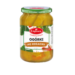 Ogórki po kozacku 680g/350g Urbanek