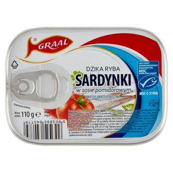 GRAAL Sardynki w sosie pomidorowym 110g