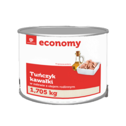 TGE Tuńczyk kawałki w zalewie z olejem roślinnym 1705 g