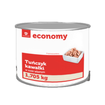TGE Tuńczyk kawałki w sosie własnym 1705 g