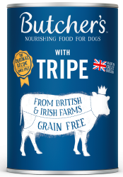 Butcher's Original Tripe, karma dla psa, ze żwaczem wołowym, pasztet, 400g