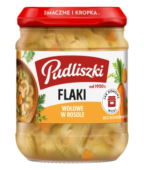 Pudliszki Flaki wołowe w rosole 450g