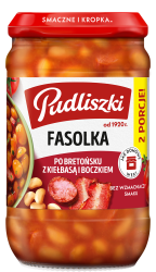 Fasolka po bretońsku z kiełbasą i boczkiem 610g