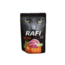 RAFI Cat z kaczką - karma dla kota 100g