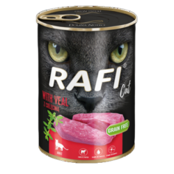 RAFI Cat z cielęciną - karma dla kota 400g