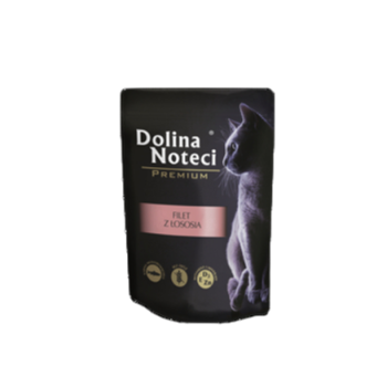 Dolina Noteci Premium Mokra karma saszetka dla kota filet z łososia 85g