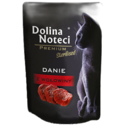 Dolina Noteci Premium Mokra karma dla kotów sterylizowanych danie z wołowiny 85g