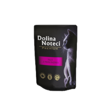 Dolina Noteci Premium Mokra karma saszetka dla kota filet z indyka 85g