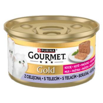 GOURMET GOLD KITTEN - Mus dla kociąt z cielęciną 85g