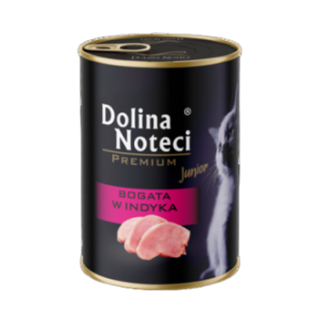 Dolina Noteci Premium Mokra karma Junior dla kota puszka indyk 400g