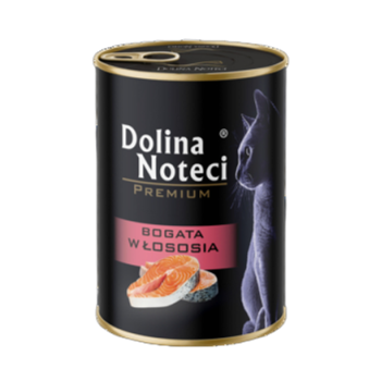 Dolina Noteci Mokra karma Junior dla kota puszka łosoś 400g