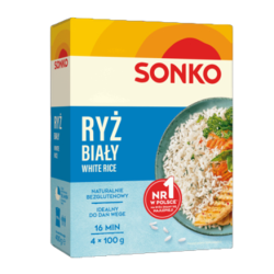 Sonko. Ryż biały 4x100 g.