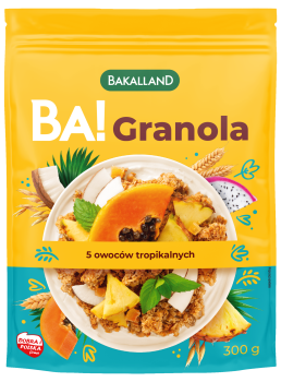 BA! Granola 5 owoców tropikalnych 300g Bakalland
