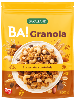 BA! Granola 5 orzechów z czekoladą 300g Bakalland