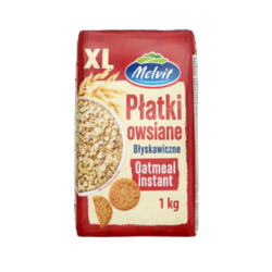 Melvit Płatki owsiane błyskawiczne 1kg XL