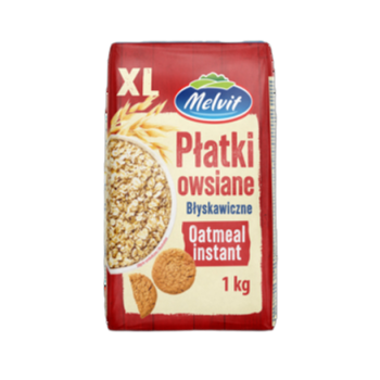 Melvit Płatki owsiane błyskawiczne 1kg XL