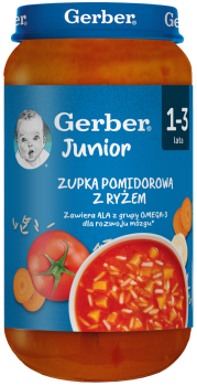 Gerber Zupka pomidorowa z ryżem 250g