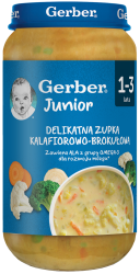 Gerber Delikatna zupka kalafiorowo-brokułowa 250g