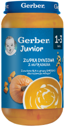 Gerber Zupka Dyniowa z nutą kokosa 250g