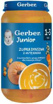 Gerber Zupka Dyniowa z nutą kokosa 250g