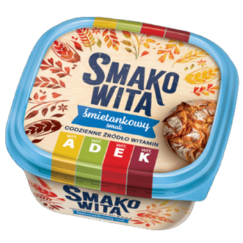 Smakowita śmietankowy smak 450 g. Margaryna półtłusta