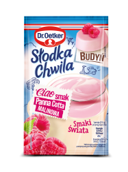 Dr. Oetker Słodka Chwila Budyń smak Panna cotta malinowa 43g