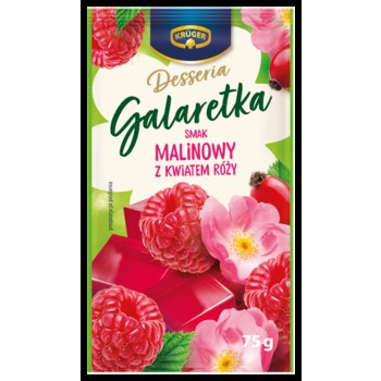 Kruger Desseria Galaretka smak malinowy z kwiatem róży 75g