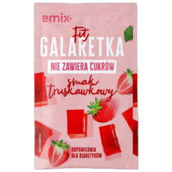 Galaretka FIT (bez cukru) truskawkowa emix 25g