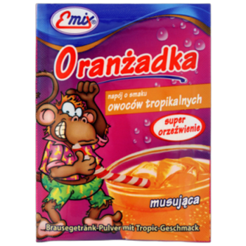 Oranżadka musująca smak owoców tropikalnych emix 16g