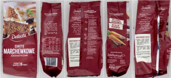 Ciasto marchewkowe 410g Delecta