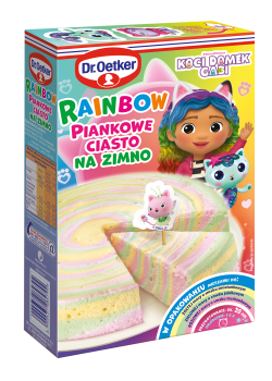 Dr. Oetker Rainbow piankowe ciasto na zimno 168g