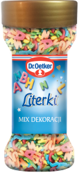 Dr. Oetker Literki - dekoracje cukrowe 40g