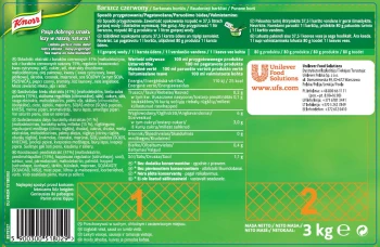 Knorr Zupa Barszcz Czerwony 3KG