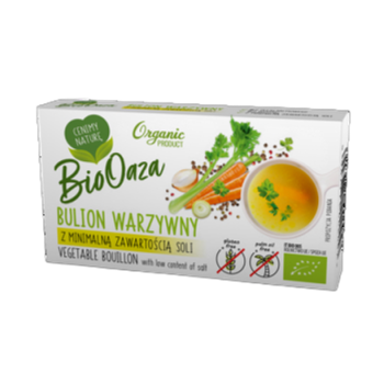 Bulion warzywny z minimalną zawartością soli Biooaza 60g