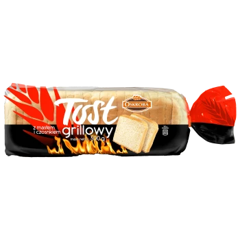 Oskroba Chleb tostowy grillowy z masłem i czosnkiem 500g