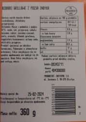 KEBABKI GRILLOWE Z MIĘSA INDYKA 360G INDYKPOL