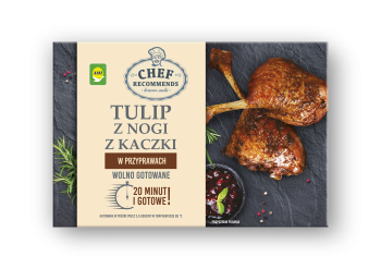 TULIP Z NOGI Z KACZKI W PRZYPRAWACH WOLNO GOTOWANE 400G CHEF RECOMENDS