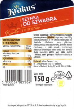 Krakus szynka od szwagra 150 g